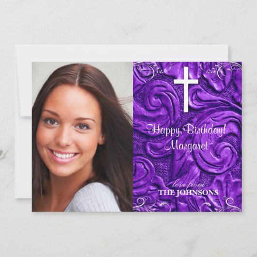 Kerst verjaardagsfeestje foto Ik kan alle dingen Kaart (Voorkant)