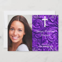 Kerst verjaardagsfeestje foto Ik kan alle dingen Kaart