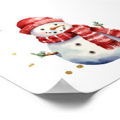 Kerst verjaardagsfeestje Kaarten en geschenken Poster (Hoek)