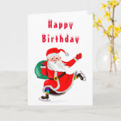 Kerst verjaardagskaart met Sinterklaas Kaart (Gele Bloem)