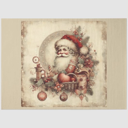 Kerst verleden design serie 19 tissuepapier (Voorkant)