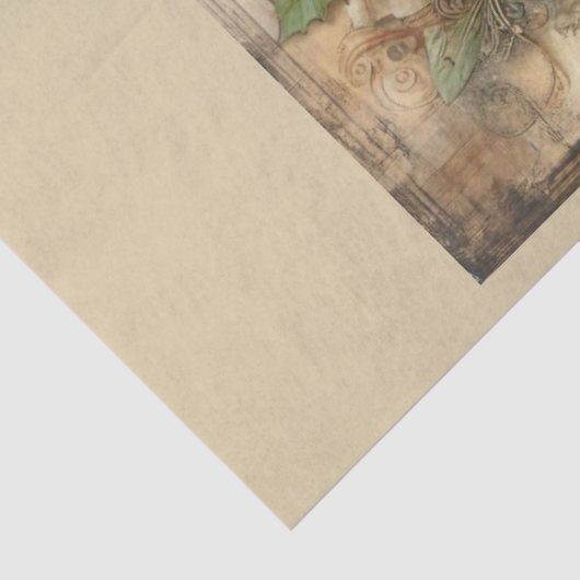 Kerst verleden ontwerp serie 17 tissuepapier (Detail)