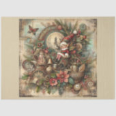 Kerst verleden ontwerp serie 17 tissuepapier (Voorkant)