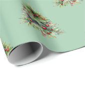 Kerst verpakken Papier Pine Tree Green Christmas (Rol Hoek)