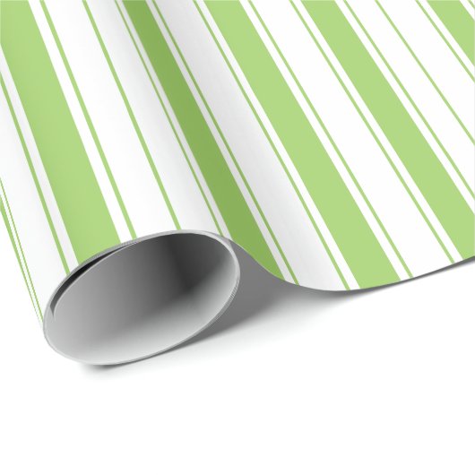 Kerst verpakken papier-vet groene strepen cadeaupapier (Rol Hoek)