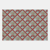 Kerst Verpakking Papier Blad Set van 3 Inpakpapier Vel (Voorkant 2)