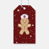 Kerst Verpleegkundige Praktijk Pediatric Student Cadeaulabel (Achterkant)