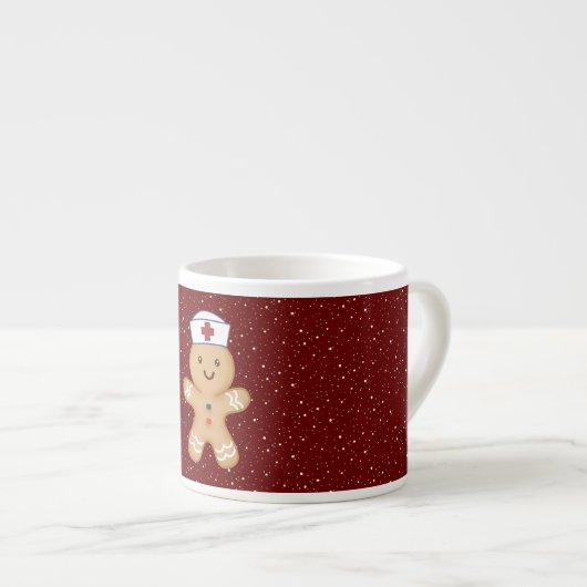 Kerst Verpleegkundige Praktijk Pediatric Student Espresso Kop (Voorkant rechts)