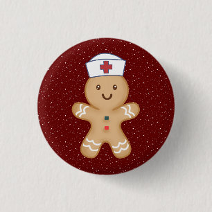 Kerst Verpleegkundige Praktijk Pediatric Student Ronde Button 3,2 Cm