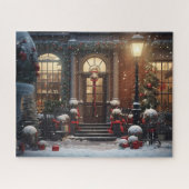 Kerst Versierd Voorportiek Scene 520pcs Legpuzzel (Horizontaal)