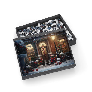 Kerst Versierd Voorportiek Scene 520pcs Legpuzzel