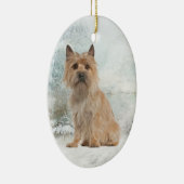 Kerst-versiering Caïro Terrier Keramisch Ornament (Rechts)