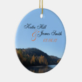 Kerst-versiering met bride en groom keramisch ornament (Rechts)