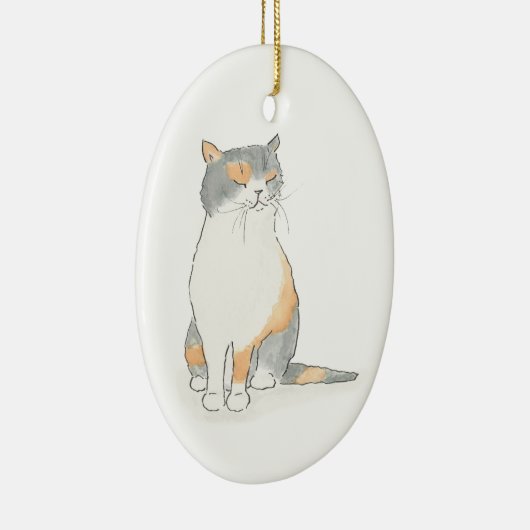 Kerst-versiering van Grumpy Katie Keramisch Ornament (Rechts)