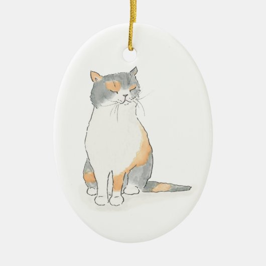 Kerst-versiering van Grumpy Katie Keramisch Ornament (Voorkant)