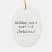 Kerst-versiering van Grumpy Katie Keramisch Ornament (Achterkant)