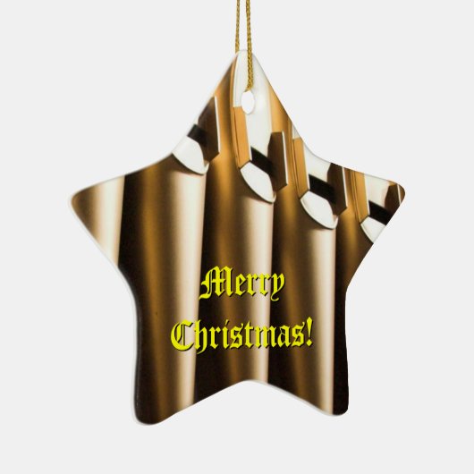 Kerst-versiering van organische pijpen keramisch ornament (Rechts)