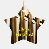 Kerst-versiering van organische pijpen keramisch ornament (Voorkant)