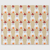 Kerst-versierpatroon van polair beer cadeaupapier (Vlak)