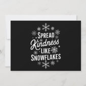 Kerst Verspreid Vriendelijkheid Als Sneeuwvlokken  Feestdagenkaart (Voorkant)
