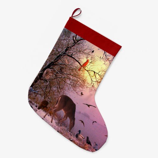 Kerst Verzamel het creatieve ontwerp van LeeMarie Grote Kerstsok (Voorkant (Hangend))