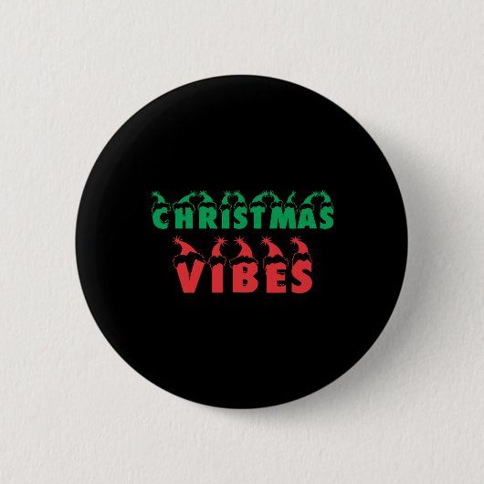 Kerst Vibes Feestdagen Xmas Ronde Button 5,7 Cm (Voorkant)