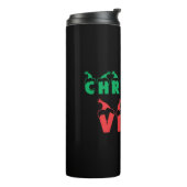 Kerst Vibes Feestdagen Xmas Thermosbeker (Gedraaid links)