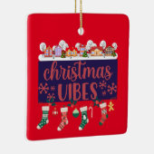 Kerst Vibes Keramische Ornament (Rechts)