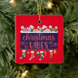 Kerst Vibes Keramische Ornament