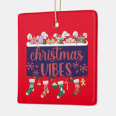 Kerst Vibes Keramische Ornament (Links)