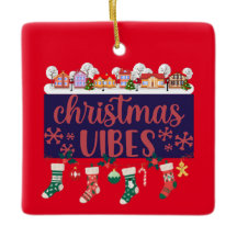 Kerst Vibes Keramische Ornament