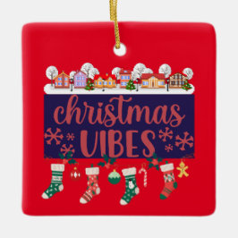 Kerst Vibes Keramische Ornament