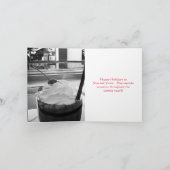 Kerst Victoriaans Deco Scotty Dog Girl Feestdagen Kaart (Binnen)