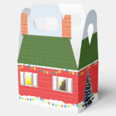 Kerst Victoriaans Huis Gepersonaliseerde vakantie  Bedankdoosjes (Geopend)