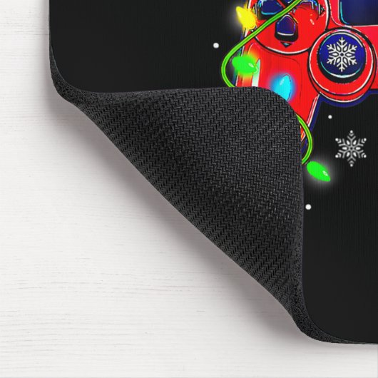 Kerst Video Game Controller Santa Hat Gamer Bo Muismat (Hoek)