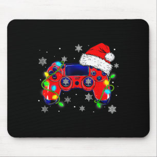 Kerst Video Game Controller Santa Hat Gamer Bo Muismat