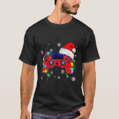Kerst Video Game Controller Santa Hat Gamer Bo T-shirt (Voorkant)