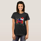 Kerst Video Game Controller Santa Hat Gamer Bo T-shirt (Voorkant volledig)