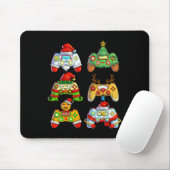 Kerst Video Game Controller Santa Hat Kerstmis Muismat (Met muis)