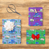 Kerst Videogames Patroon Inpakpapier Vel