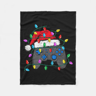 Kerst Videospel Controller Hoed Santa Gamer Bo Fleece Deken