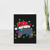 Kerst Videospel Controller Hoed Sinterklaas Gamer  Kaart (Voorkant)