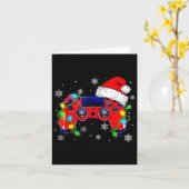 Kerst Videospel Controller Sinterklaas Hoed Gamer  Kaart (Gele Bloem)