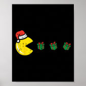 Kerst Videospel Eten Xmas Gamer Mannen Boys Ki Poster (Voorkant)