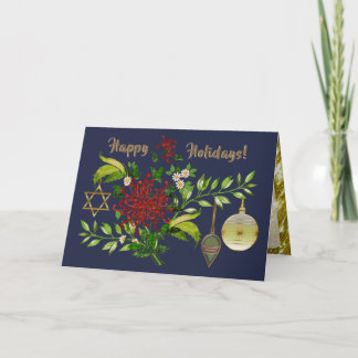 Kerst vieren en Chanoeka personaliseren Feestdagen Kaart