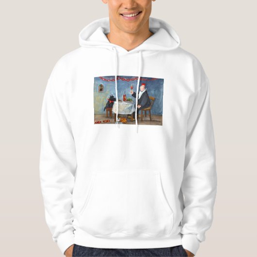 Kerst vieren. hoodie (Voorkant)