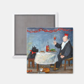 Kerst vieren. magneet (Voorkant / Achterkant)