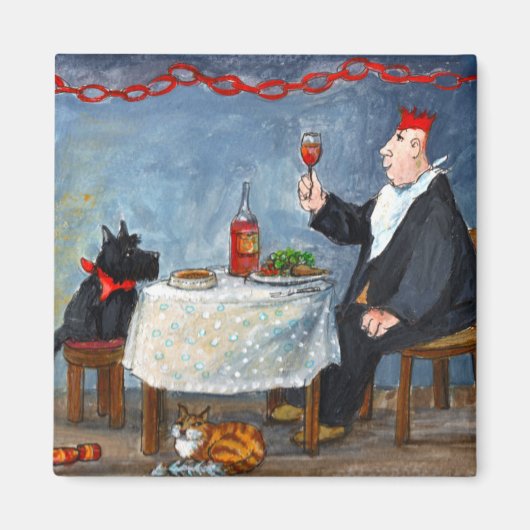 Kerst vieren. magneet (Voorkant)