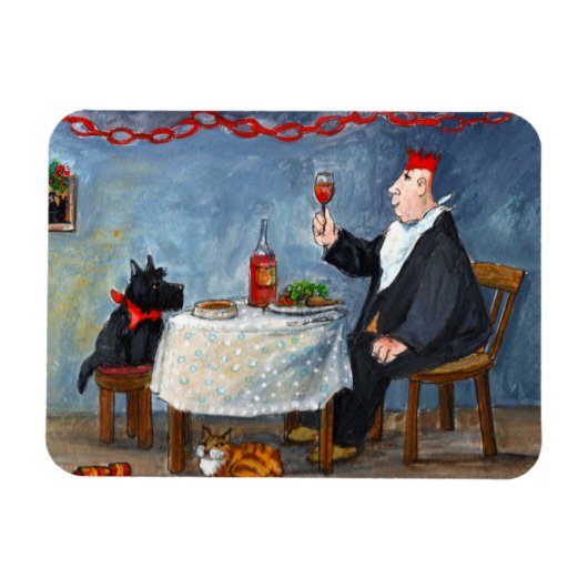 Kerst vieren. magneet (Horizontaal)