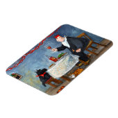 Kerst vieren. magneet (Linkerzijde)